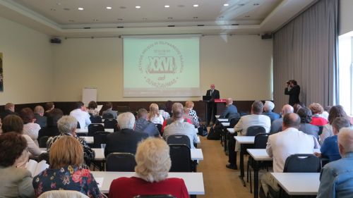 Nuotraukoje - LASS XXVI suvažiavimas, LASS pirmininkas S. Armonas ir suvažiavimo delegatai Nuotraukoje - LASS XXVI suvažiavimas, LASS pirmininkas S. Armonas ir suvažiavimo delegatai
