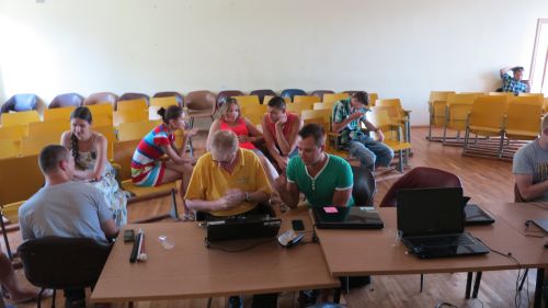 Nuotraukoje - Į stovyklą buvo susirinkę ir LASS IT specialistai