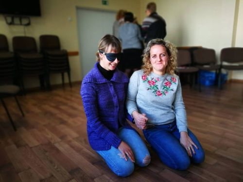 Nuotraukoje - akimirka iš POJŪČIŲ TEATRO k0rybinių dirbtuvių Nuotraukoje - akimirka iš POJŪČIŲ TEATRO k0rybinių dirbtuvių