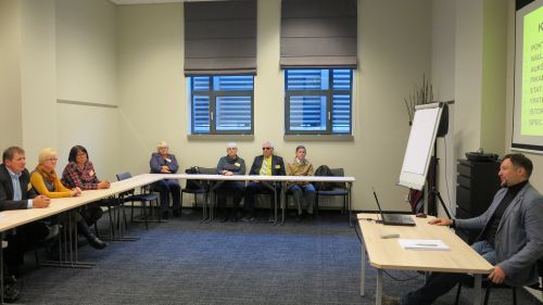 Nuotraukoje - Seminaro dalyviai mokėsi kaip bendrauti su žiniasklaida