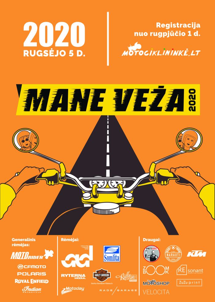 Nuotraukoje - akcijos MANE VEŽA 2020 plakatas Nuotraukoje - akcijos MANE VEŽA 2020 plakatas